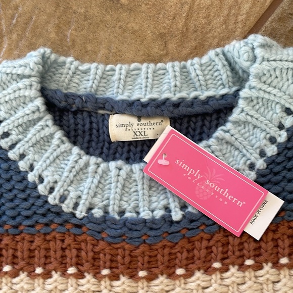 + SIMPLY SOUTHERN + Striped Cropped Sweater - Picture 5 of 10